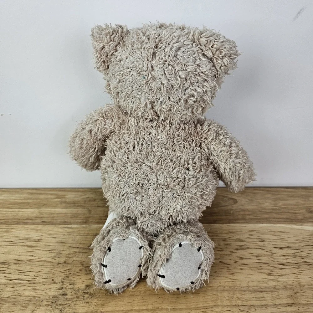 First & Main‎ Baby Beige Soft Teddy Bear Heart Stuffed Animal Toy Nursery Gift